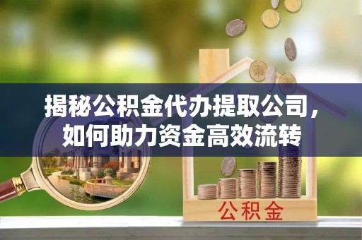 余杭揭秘公积金代办提取公司，如何助力资金高效流转