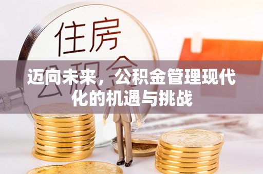 余杭迈向未来，公积金管理现代化的机遇与挑战