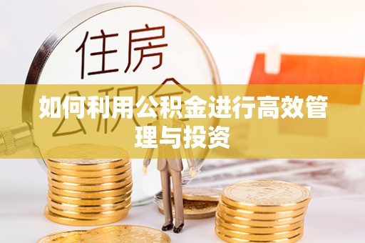 余杭如何利用公积金进行高效管理与投资